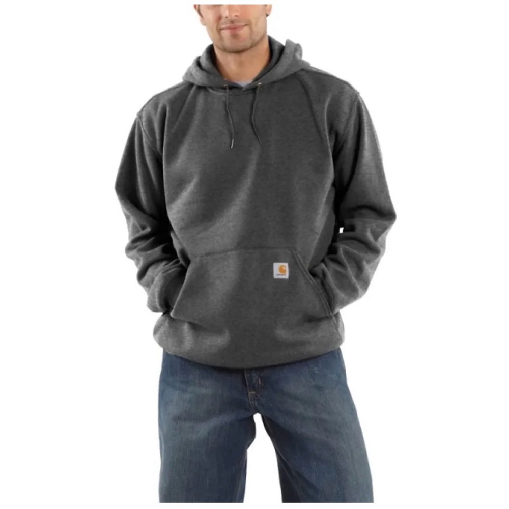 Carhartt Men's Carbon Heather Medium Weight Hoodie Original Fit Size 2XL Tall